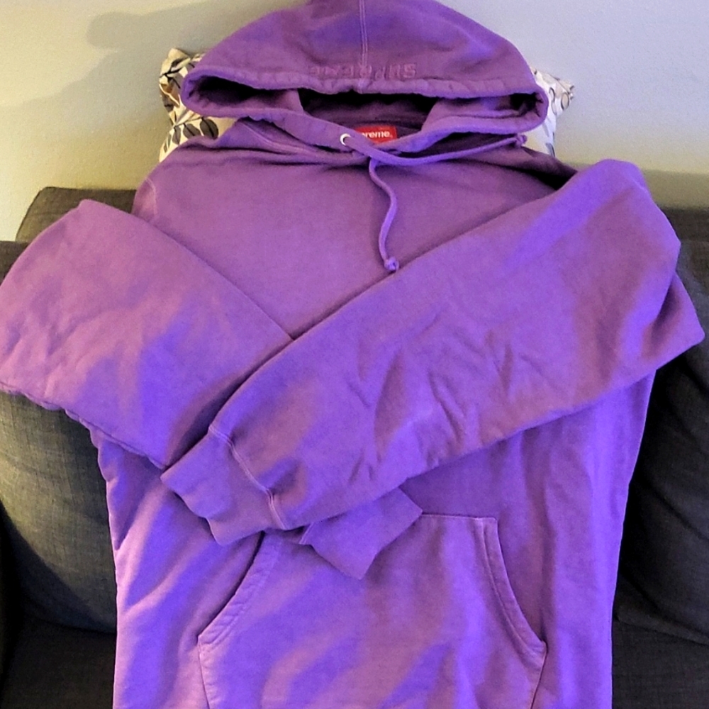 Supreme purple overdye hoodie